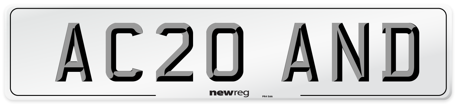 AC20 AND Number Plate from New Reg